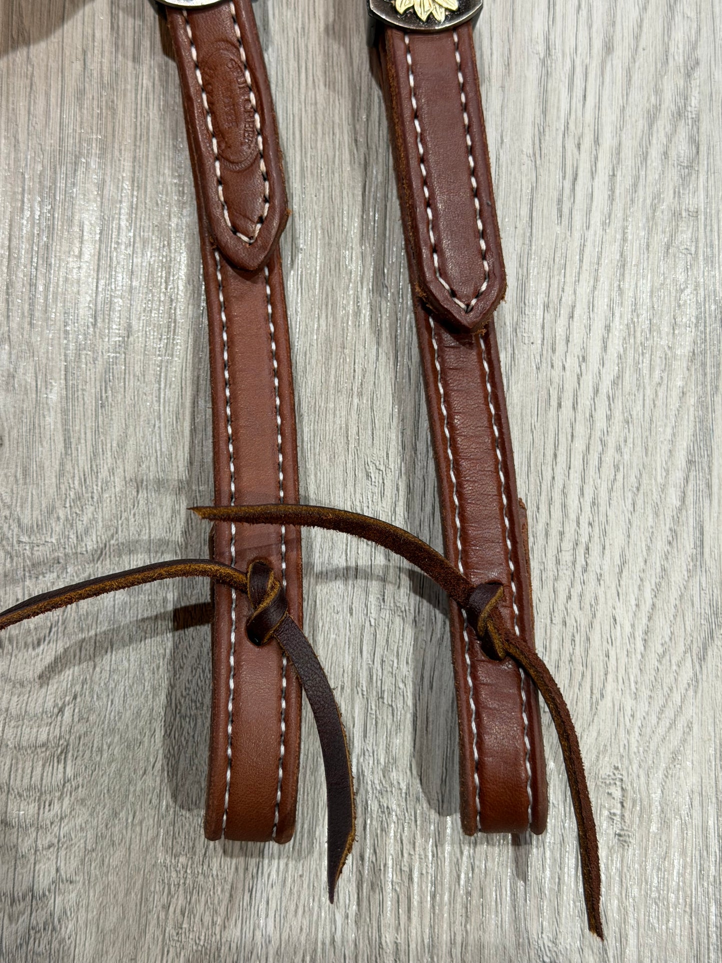 Daisy One Ear Headstall– Premium Amish Leather by Spur Creek Tack