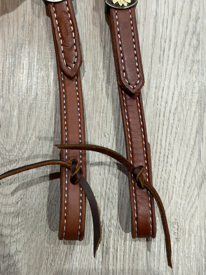 Daisy One Ear Headstall– Premium Amish Leather by Spur Creek Tack
