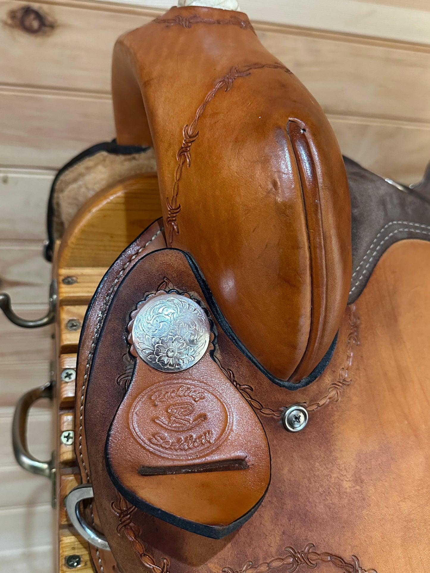 16” Rocking R Saddlery Barrel Racing Saddle