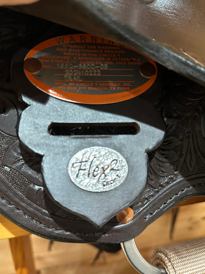 16” Circle Y Sunflower Flex2 Western Trail Saddle Model 1682 (2024)