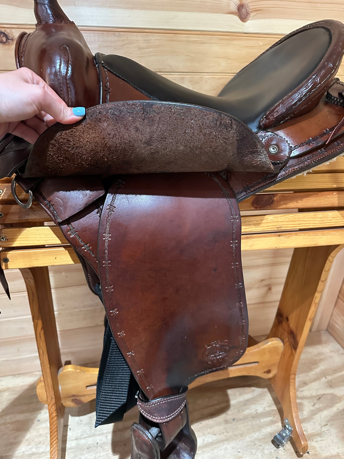 16” Allegany Mountain Trail Saddlery Gaited Western Saddle