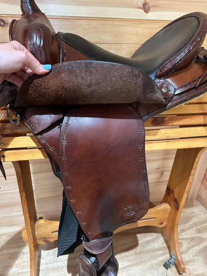 16” Allegany Mountain Trail Saddlery Gaited Western Saddle