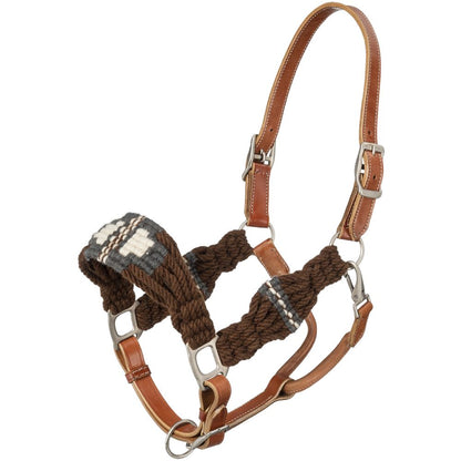 Tough1 Wool String Leather Halter