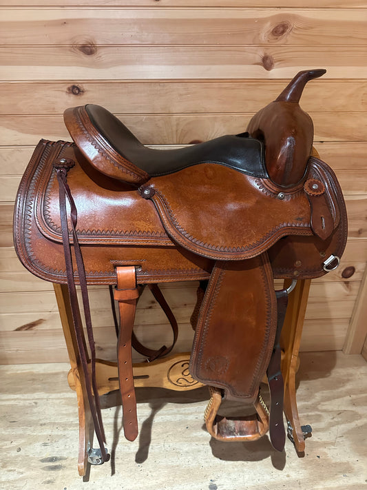 15” Circle Y Topeka Flex-Lite Western Trail Saddle Model 1551