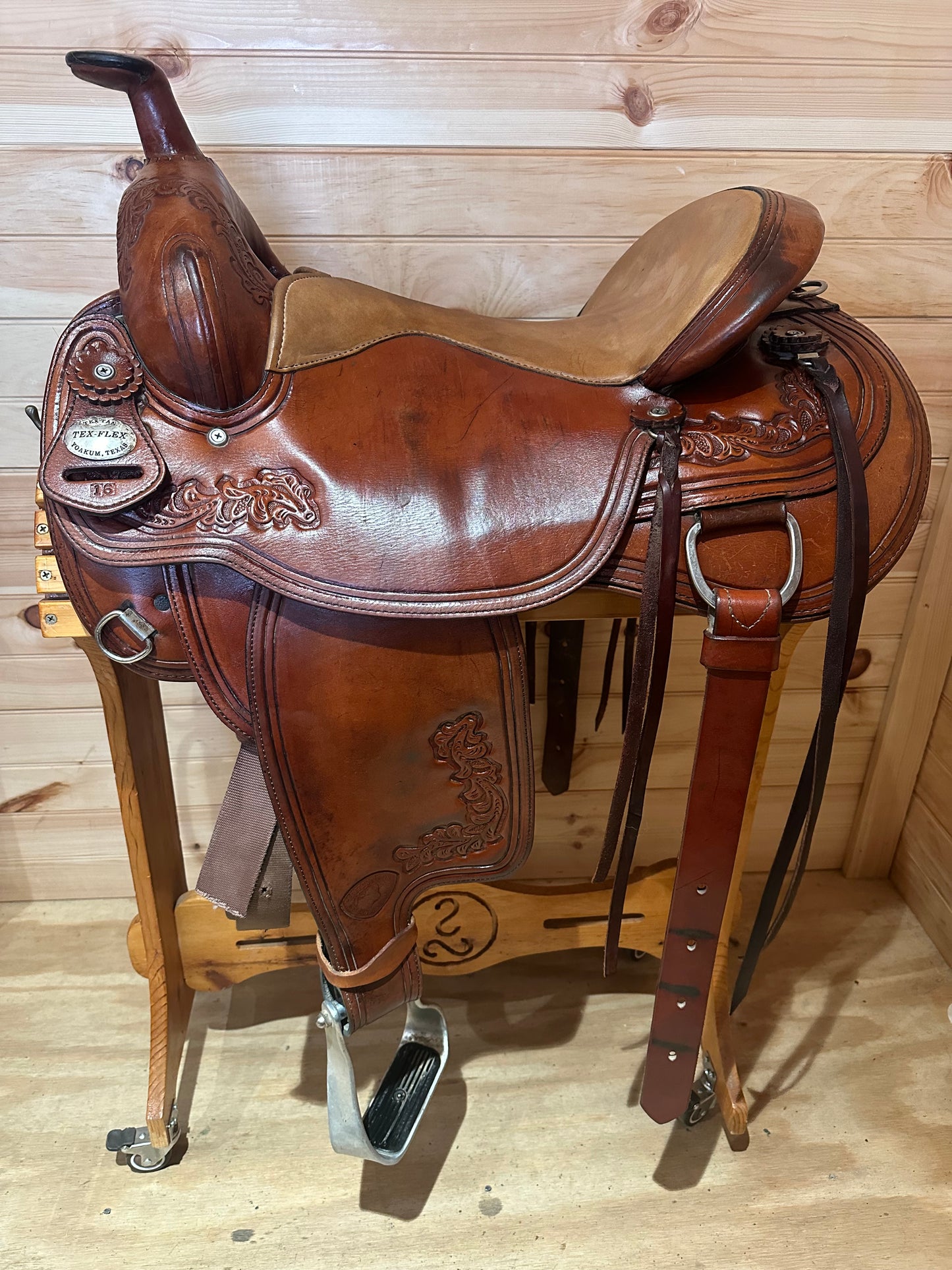 16” Tex Tan Tex-Flex Western Trail Saddle