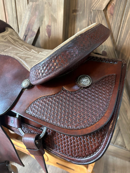 16” Tex Tan Hereford Roping Saddle