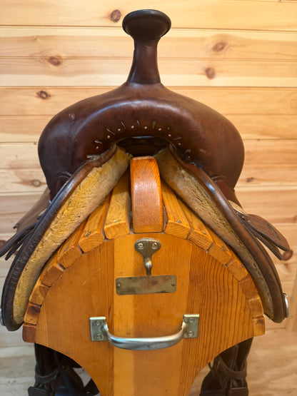 16” Circle Y Mojave Flex-Lite Arabian Western Trail Saddle Model 1561