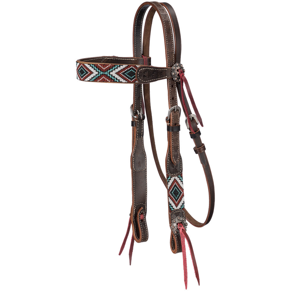 Tough1 Juniper Beaded Browband Headstall