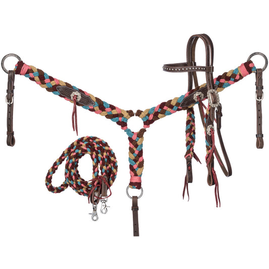Tough1 Mable Wool String 3-Piece Tack Set
