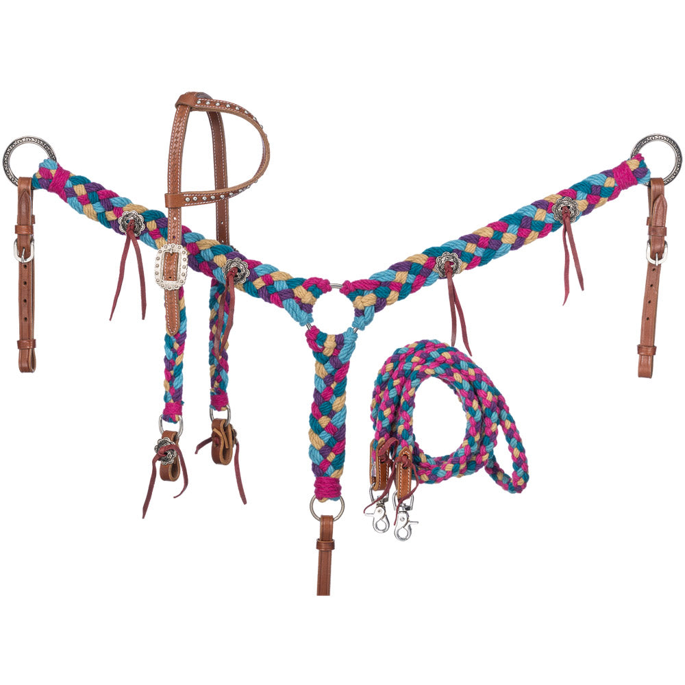 Tough1 Lainey Wool String 3-Piece Tack Set