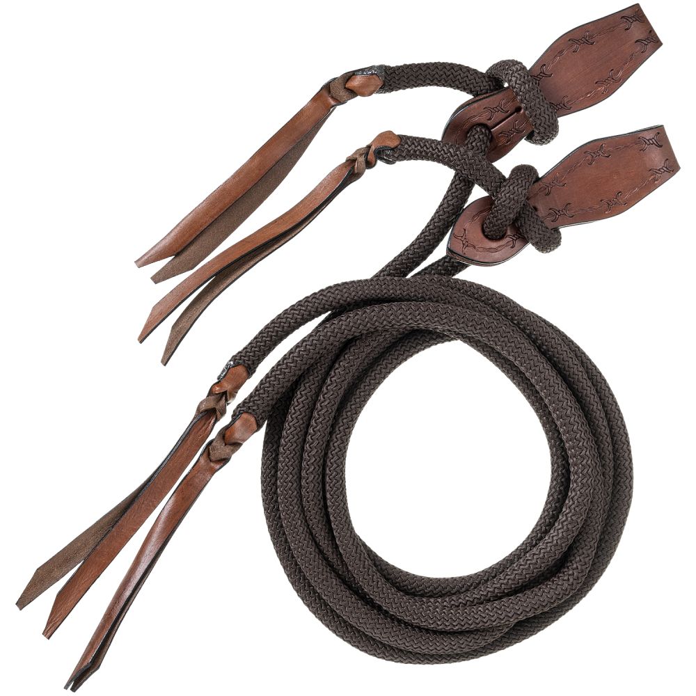 Royal King Cord Split Reins with Slobber Straps