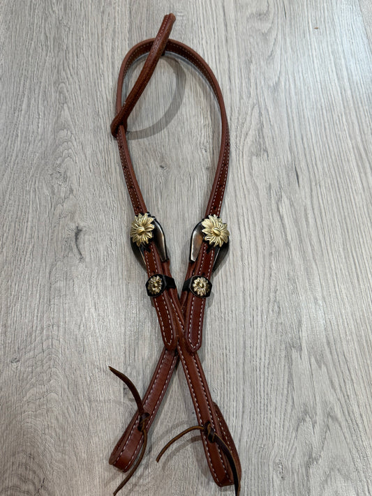 Daisy One Ear Headstall– Premium Amish Leather by Spur Creek Tack