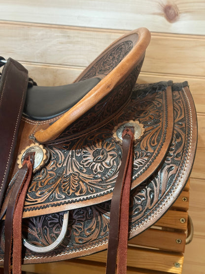 16” Hardseat Roper style Western Saddle Model 5266