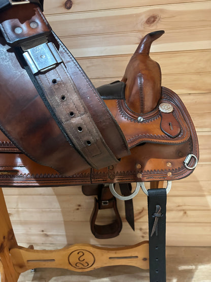 16” Circle Y Topeka Flex-Lite Western Trail Saddle Model 1551