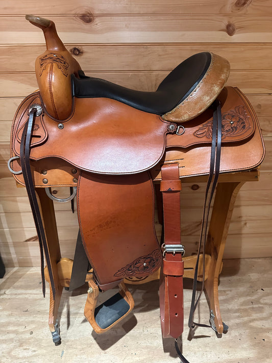 15” Pikes Peak Saddlery Custom Bob Brenner Western Trail Saddle