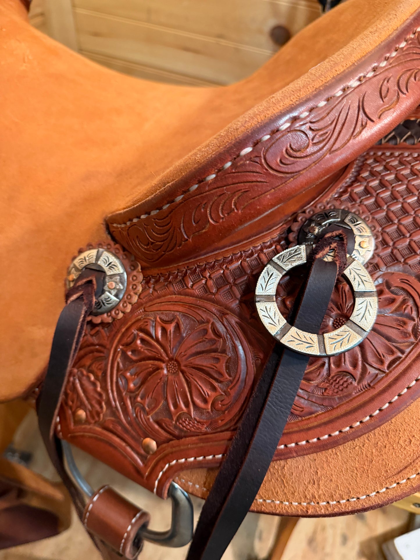 15.5" Paul Taylor Cowboy Ranch Western Saddle