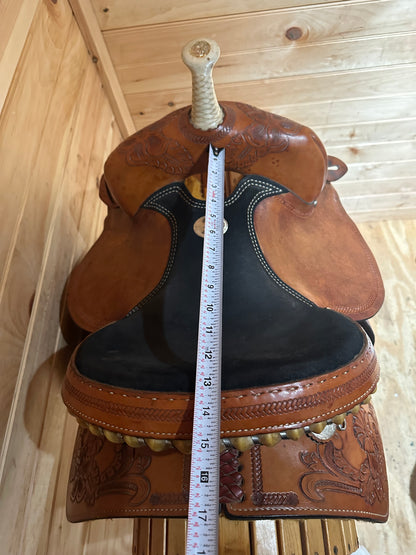 13” Rocking R Saddlery Youth Barrel Racing Saddle