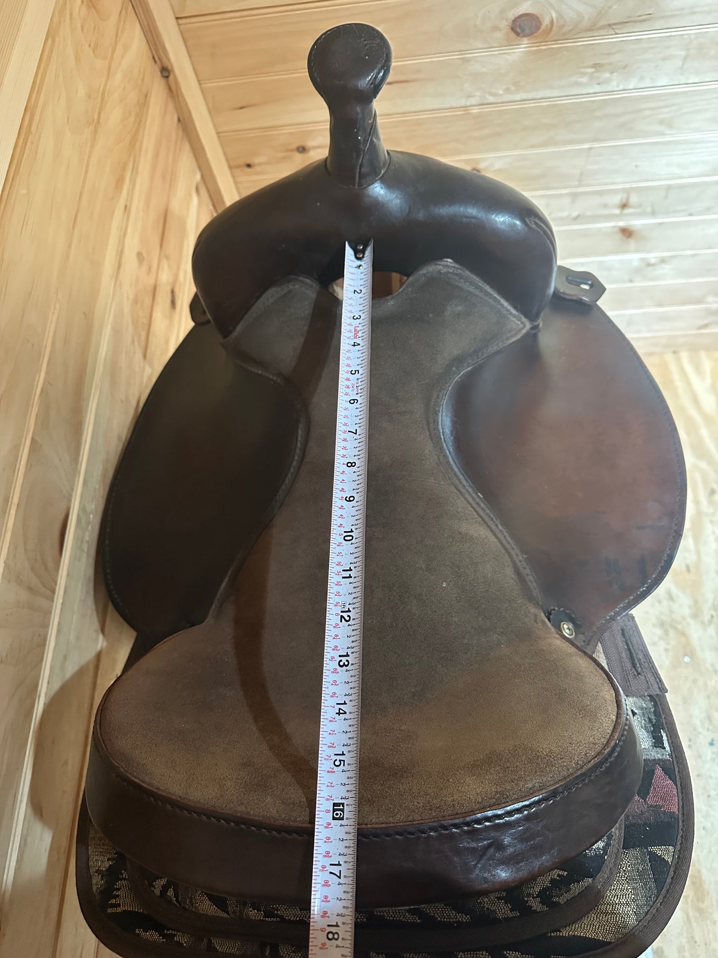 16” Big Horn Cordura/Leather Western Trail Saddle Model 182