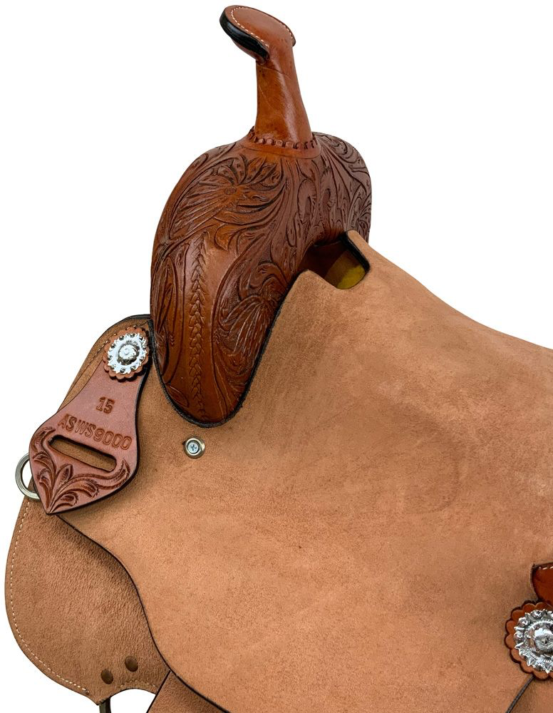 15” Sagebrush Roughout Barrel Style Western Saddle
