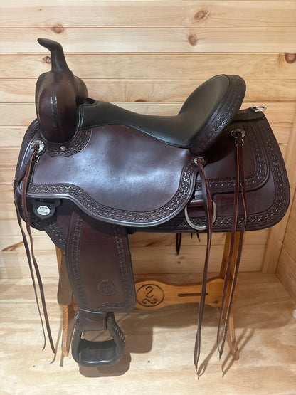 17” Circle Y Alaska Flex-Lite Draft Western Trail Saddle Model 1599 - Extra Wide