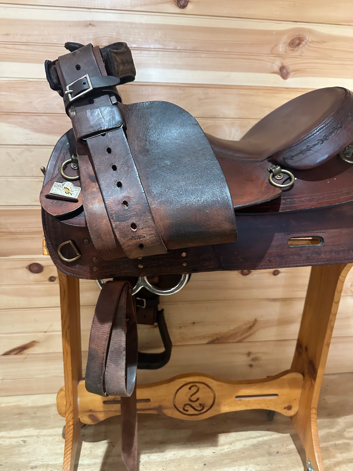 17” Big Horn Double Comfort Equi-fit Flex Western Trail Saddle Model 1656