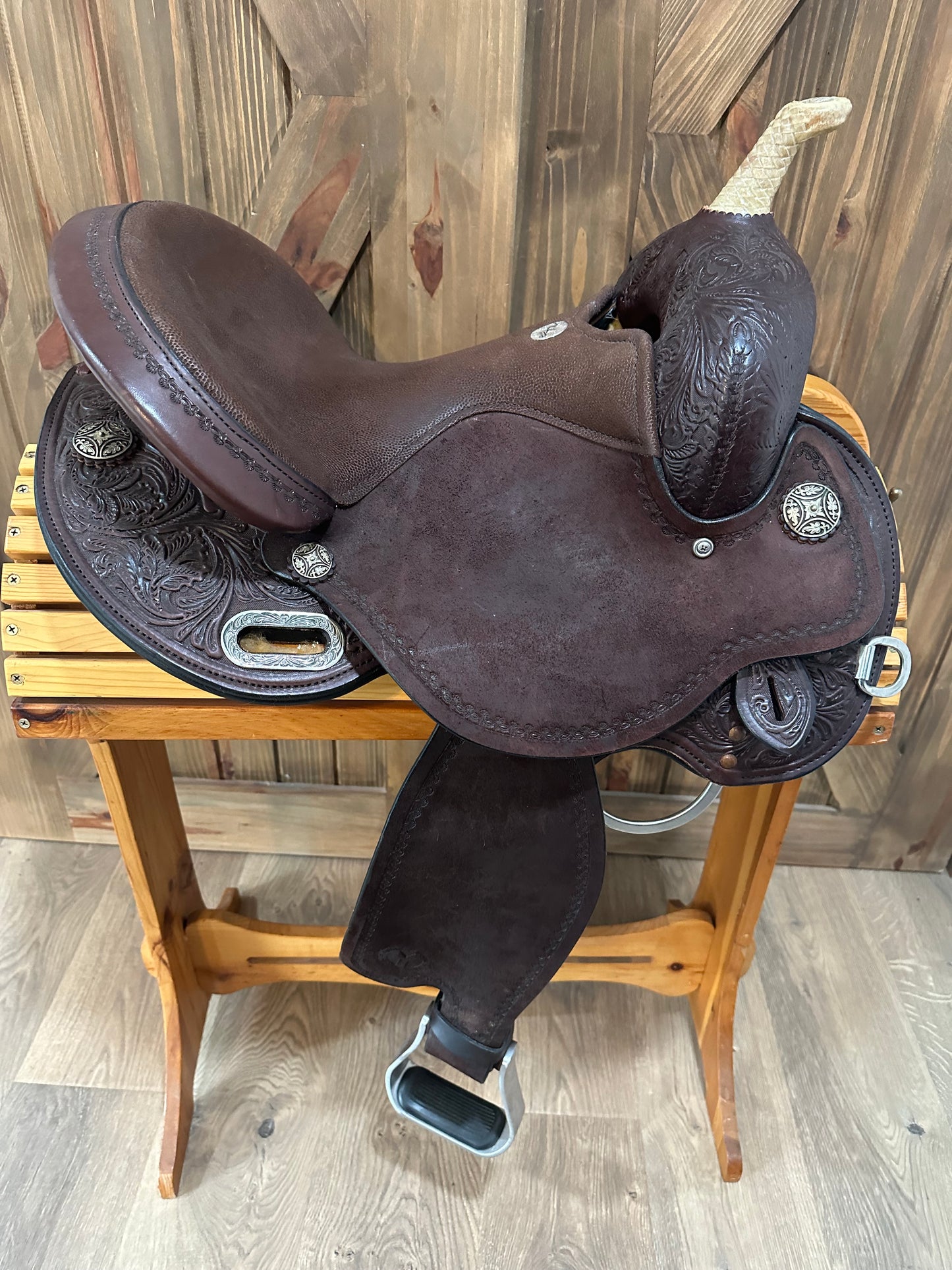 14.5” Circle Y Kelly Kaminski Swift Flex2 Barrel Racer Saddle Model 1522