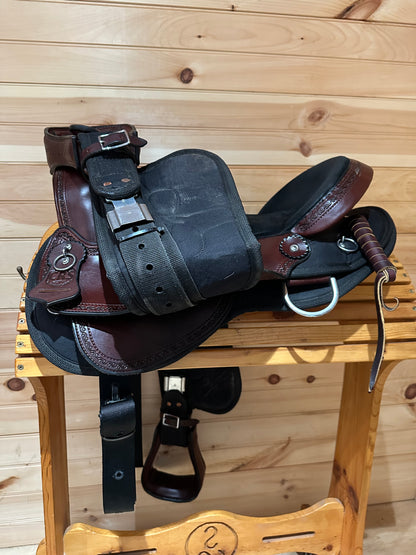 16” Crest Ridge Saddlery Sentry Lite Western Trail Saddle