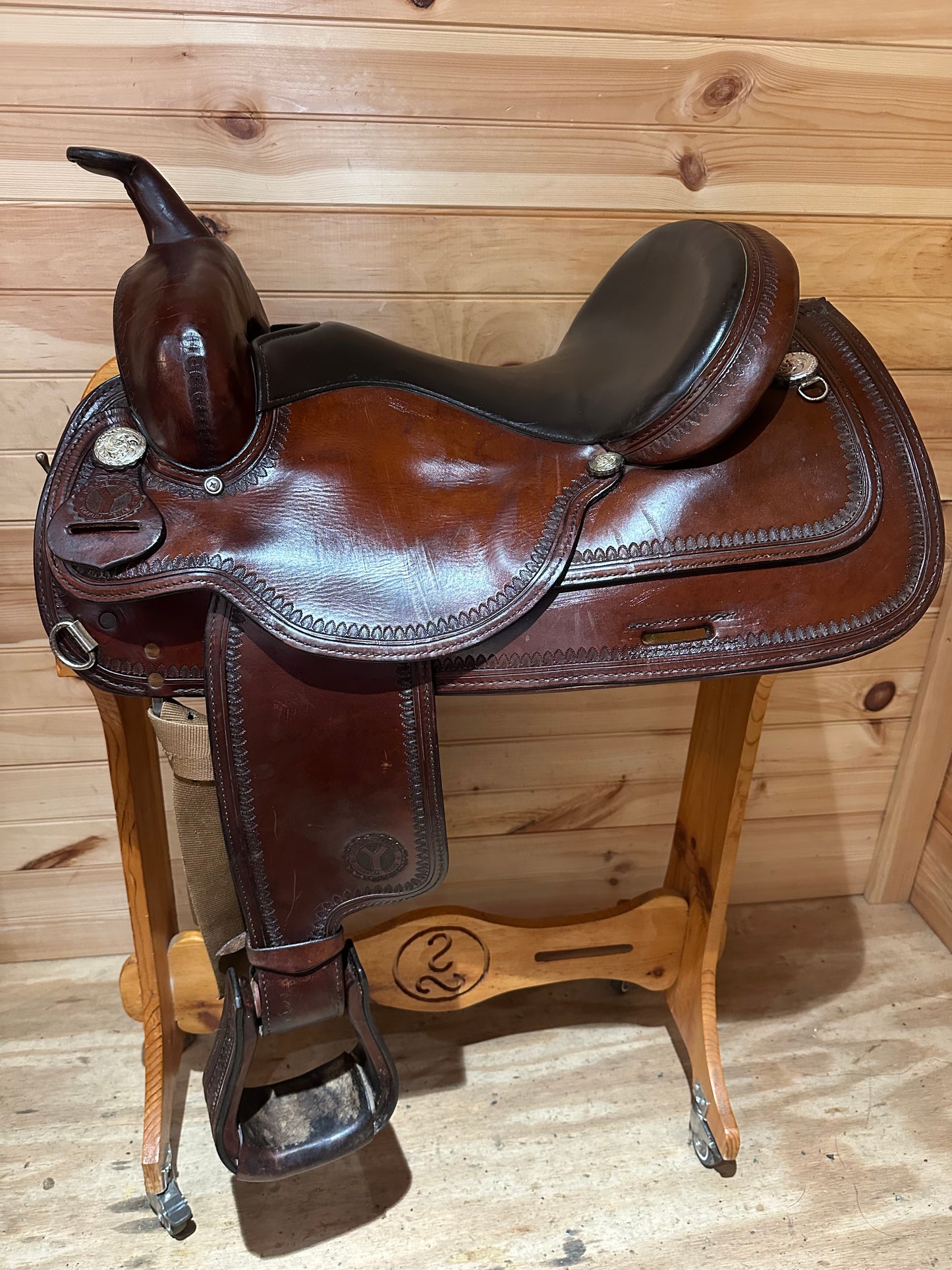 16” Circle Y Topeka Flex-Lite Western Trail Saddle Model 1551