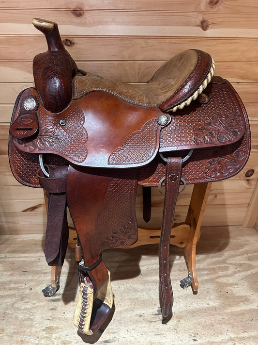 15.5” Billy Cook Matt Tyler Pro Roper Western Roping Saddle Model 997