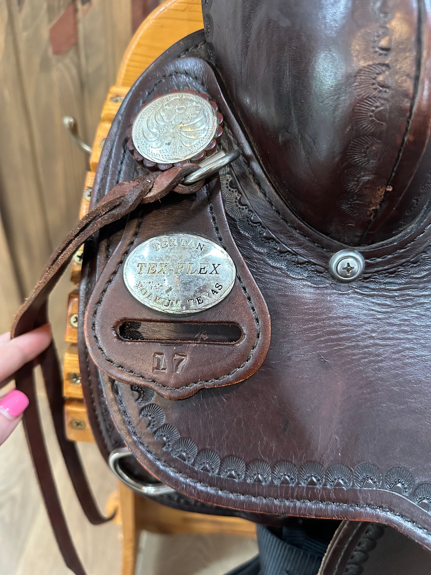 17” Tex Tan Tex-Flex Western Trail Saddle