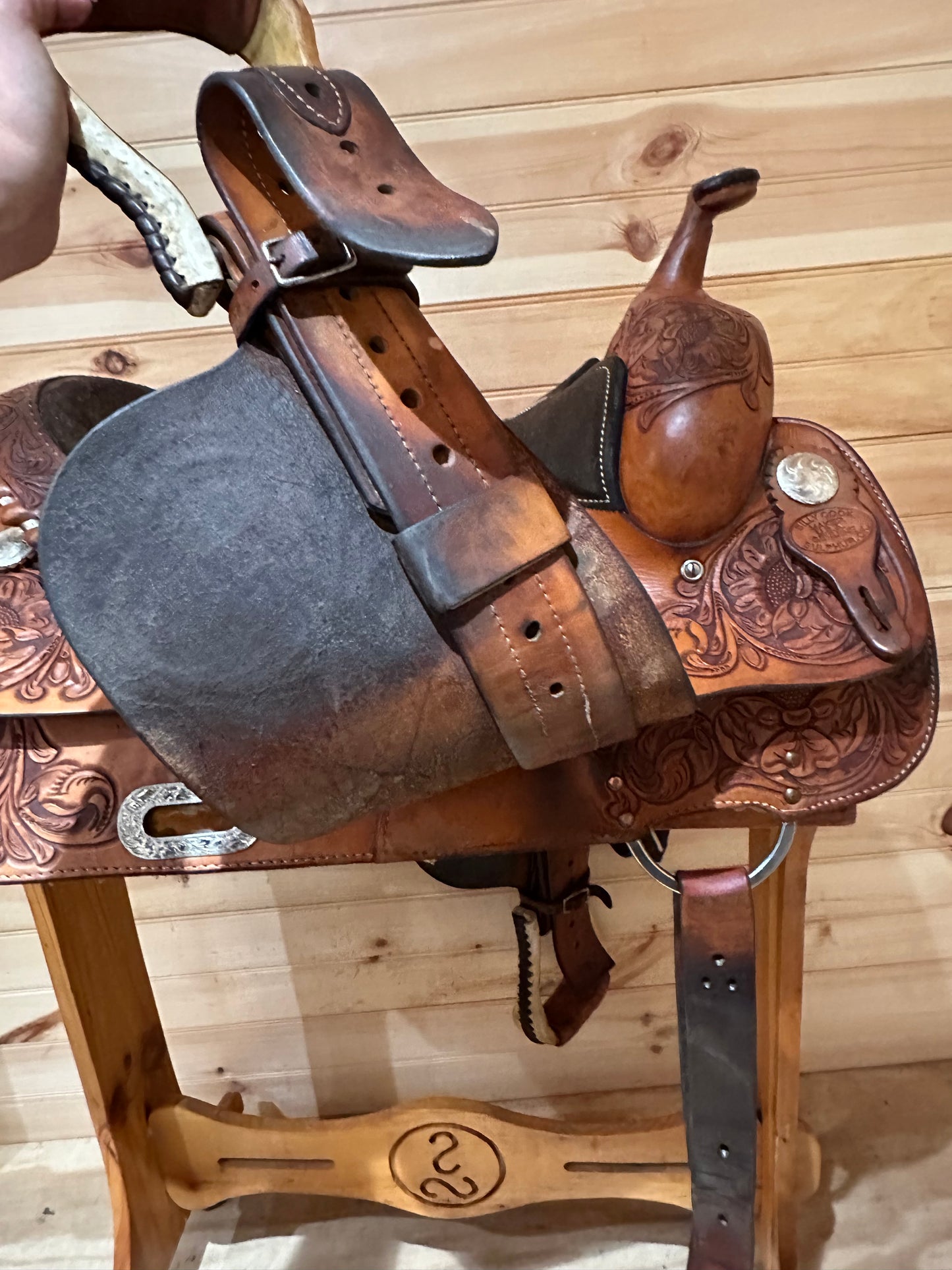 16.5” Billy Cook Maker Sulphur,OK Western Trail Saddle Model 8934