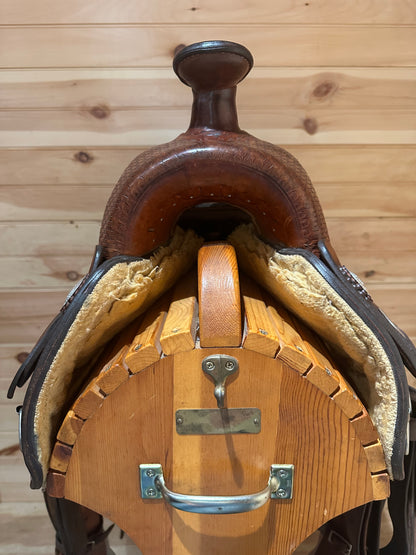 16” Crates A-Fork Slick seat Ranch Western Saddle Model 256