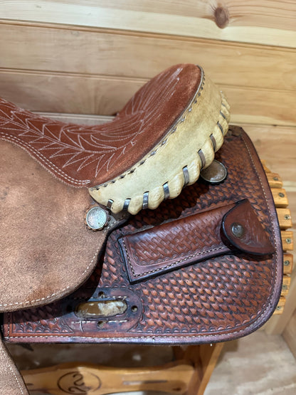 14” Billy Cook Maker Sulphur, OK Barrel Racing Saddle Model 1527