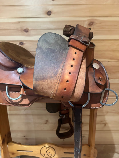 16.5” Rocking R Western Work Training Saddle