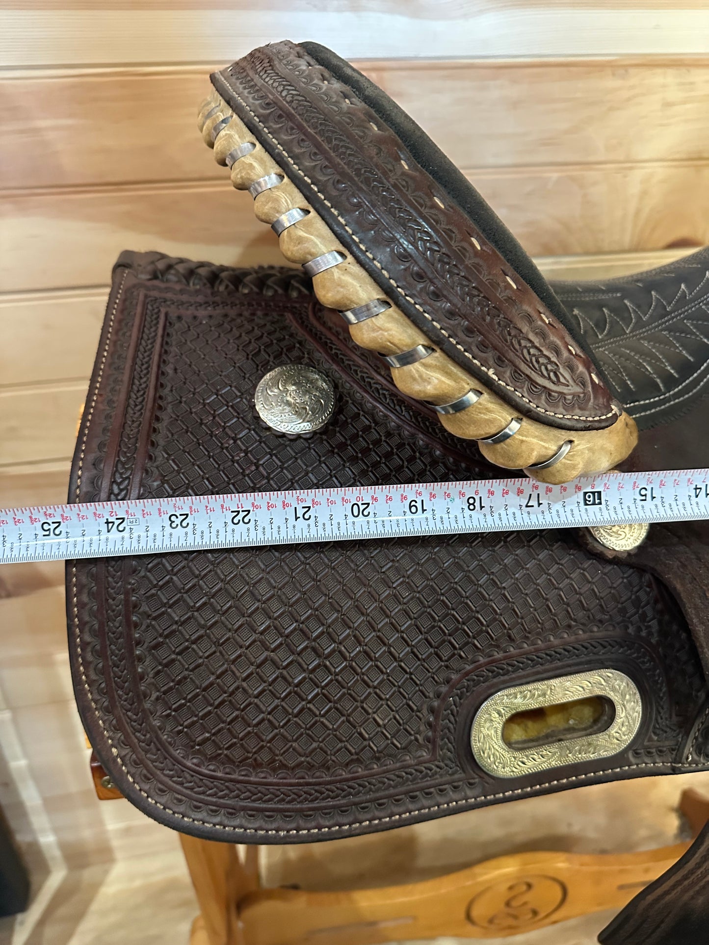 15” Billy Cook Maker Half Breed Waffle Barrel Racing Saddle Model 1907 Sulphur OK