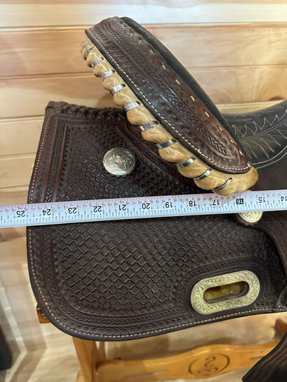 15” Billy Cook Maker Half Breed Waffle Barrel Racing Saddle Model 1907 Sulphur OK