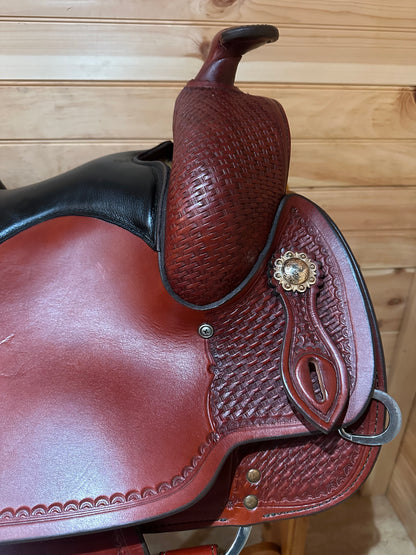 15” Crates Classic Reining Western Saddle Model 2222-2W