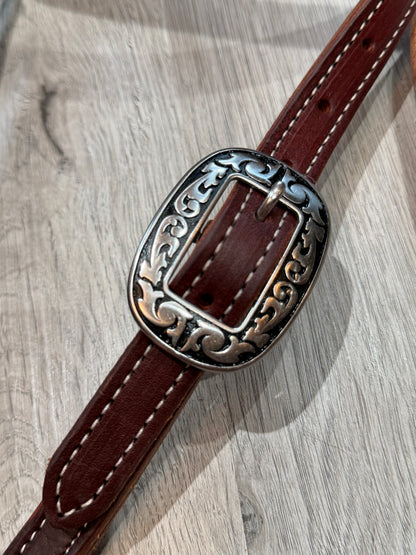 Jeremiah Watt Browband Quick Change Headstall– Premium Amish Leather by Spur Creek Tack