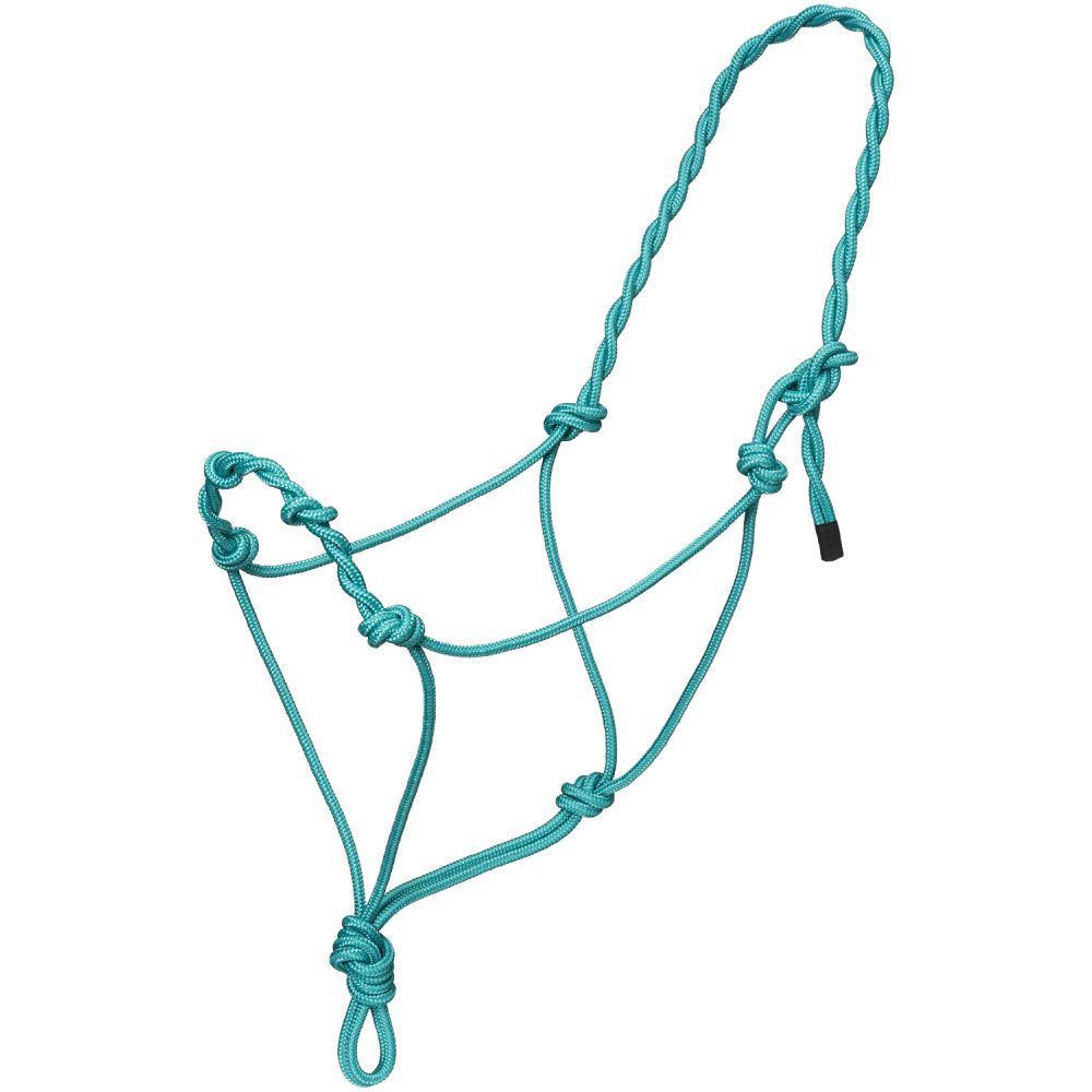 Tough1 Knotted Rope Halter with Twisted Crown