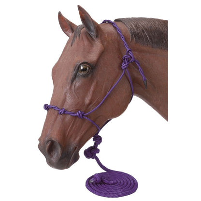Tough1 Knotted Rope Halter with Lead