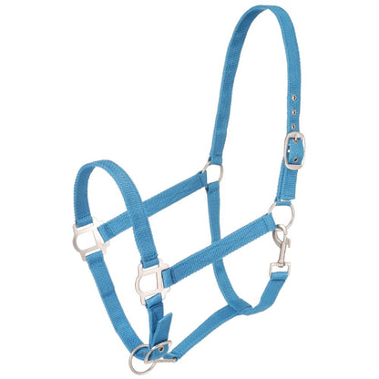 Tough1 Nylon Horse Halter with Satin Hardware
