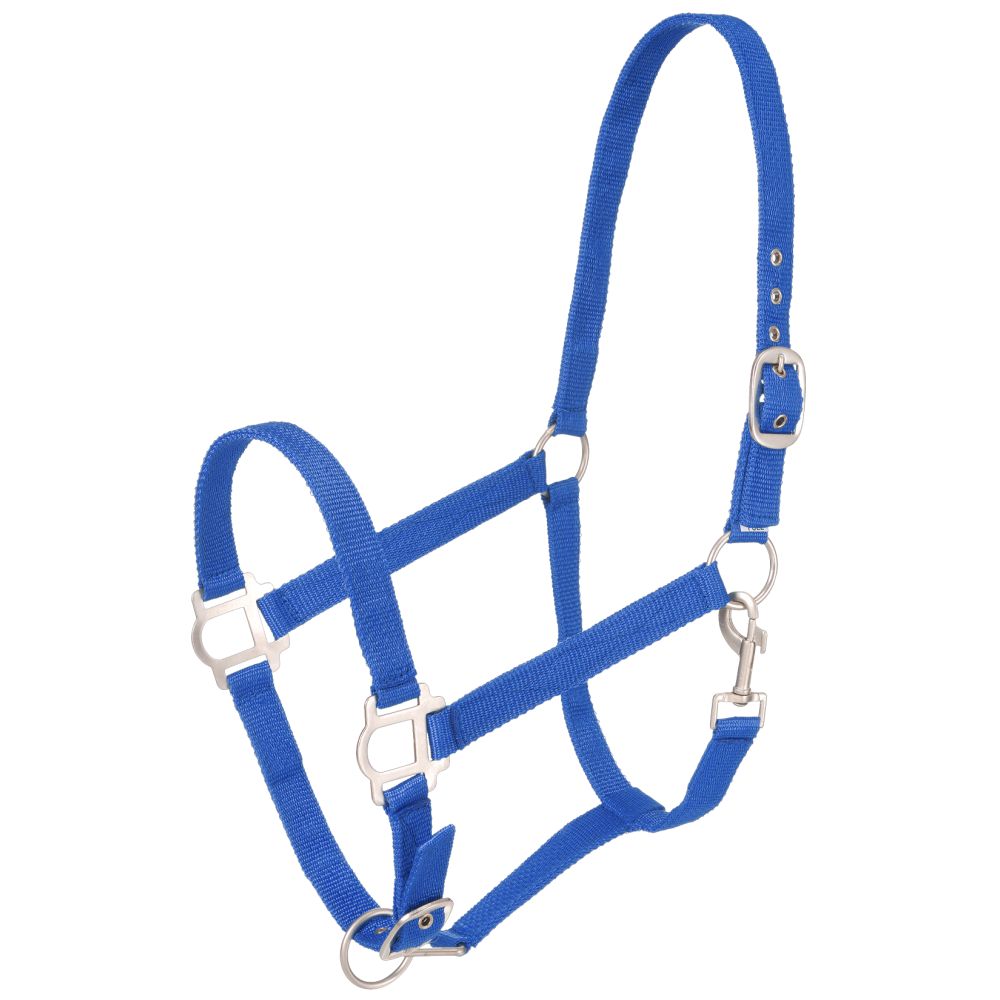 Tough1 Nylon Horse Halter with Satin Hardware