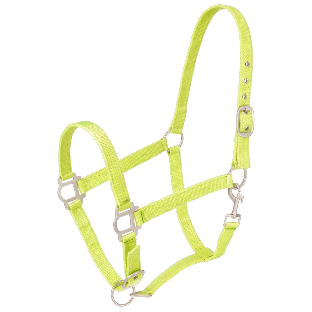 Tough1 Nylon Horse Halter with Satin Hardware
