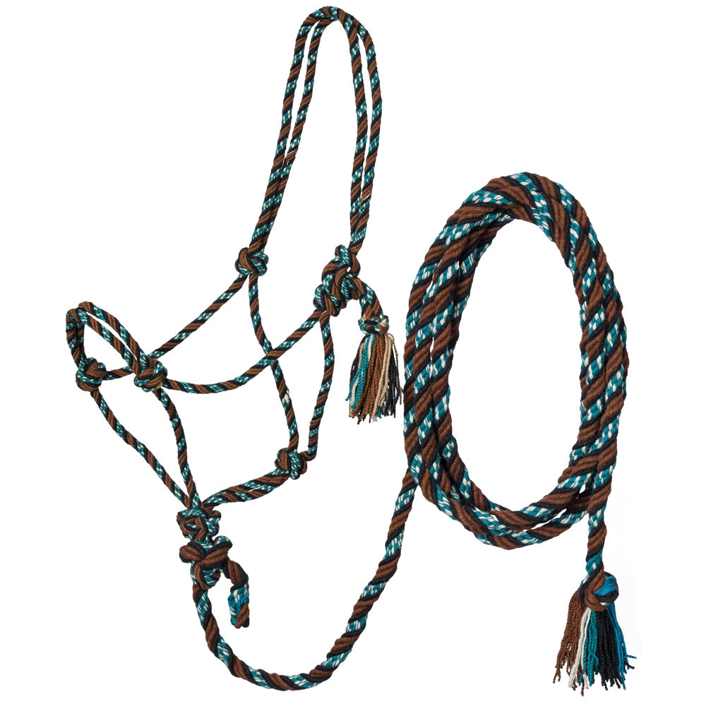 Tough1 Mecate Rope Halter with 12ft Lead