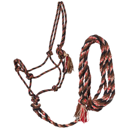 Tough1 Mecate Rope Halter with 12ft Lead