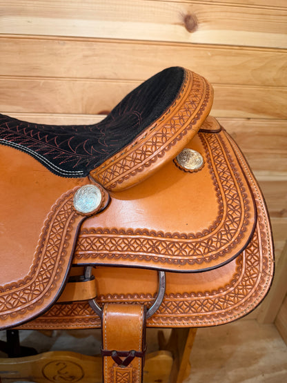 16” Billy Cook Maker Team Roper Sulphur, OK Western Saddle 2122