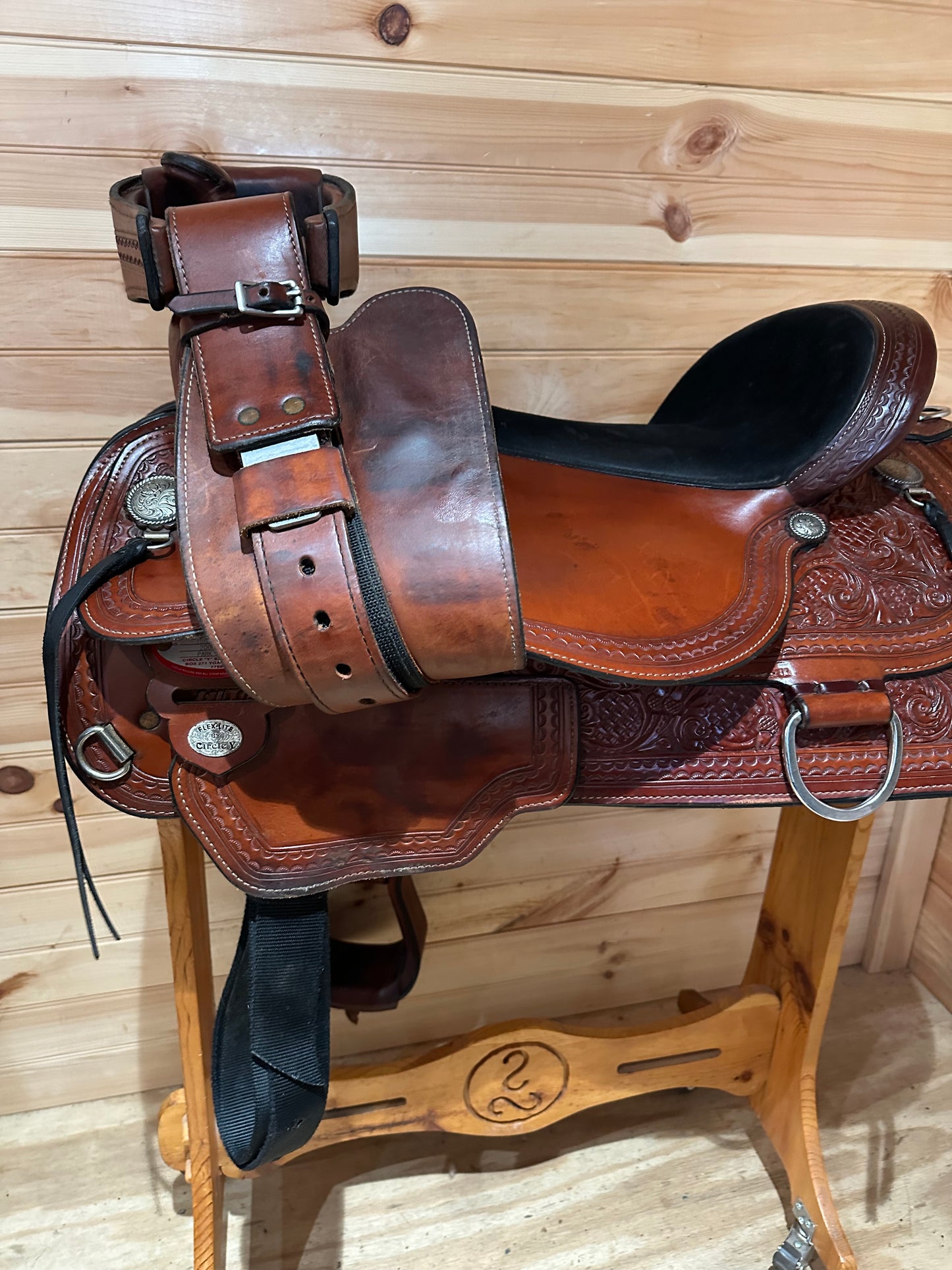 17” Circle Y Flex-Lite Western Trail Saddle Model 1558
