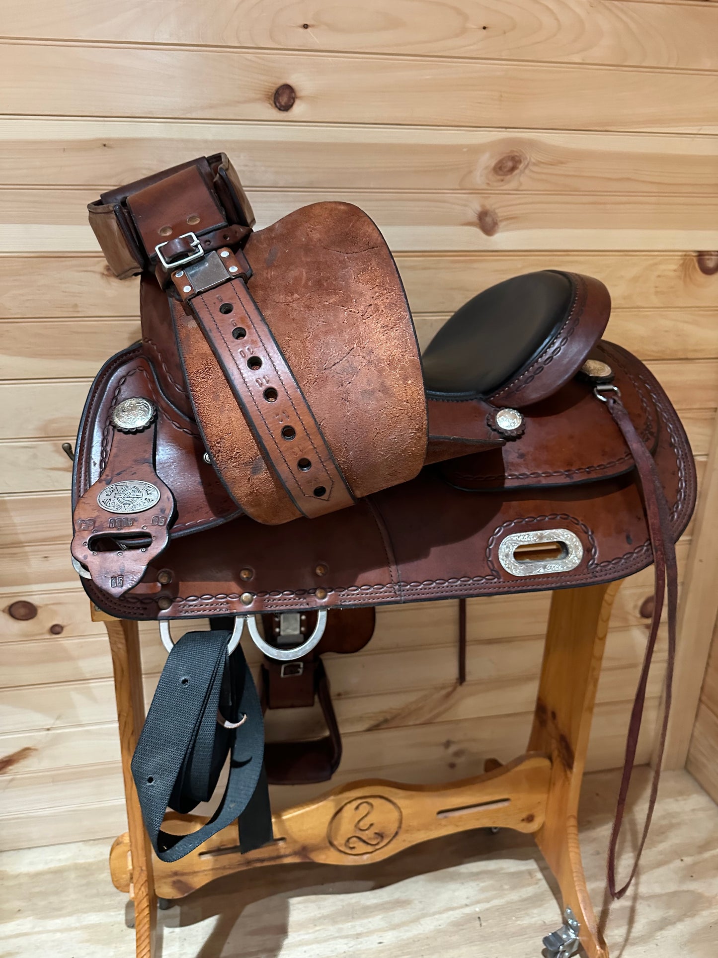 15” Double C Saddlery Western Trail Saddle Model CP 1308 03