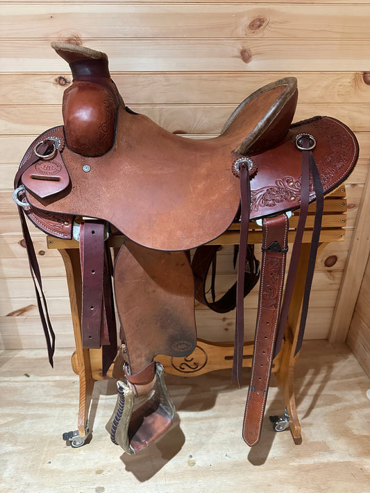 15” Hud Roberts Staci James Ladies Western Ranch Saddle by HR Saddlery