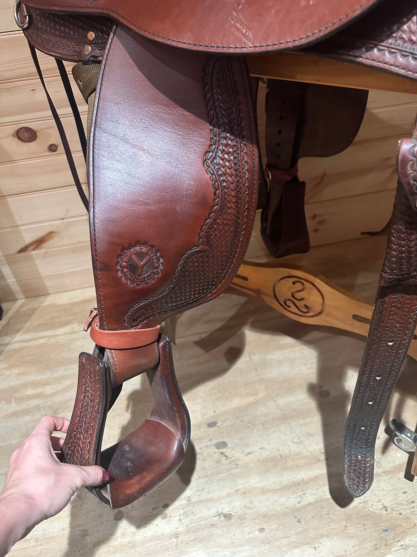 18” Circle Y Team Penner Western saddle model 1630